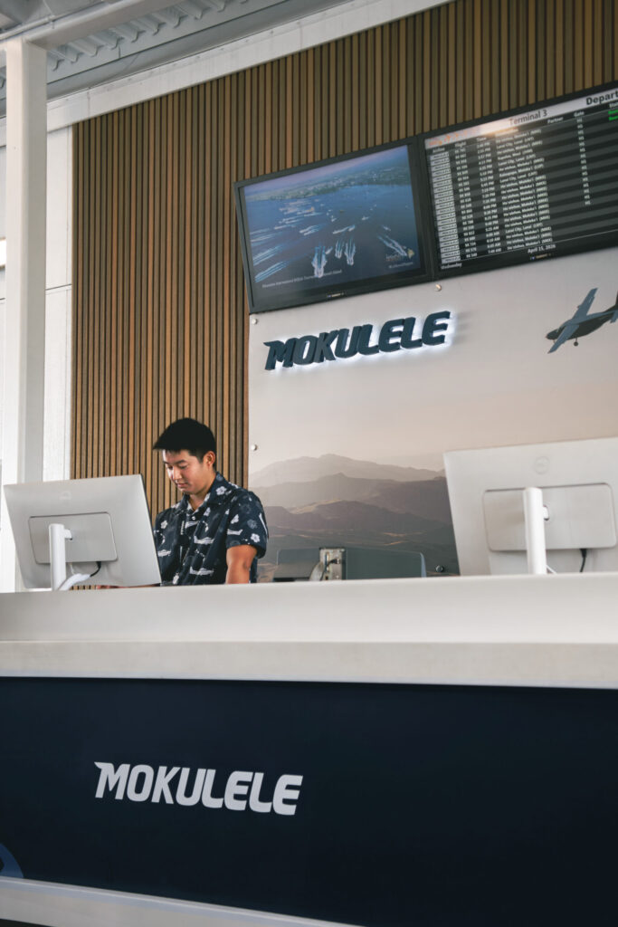The Mokulele counter at Honolulu